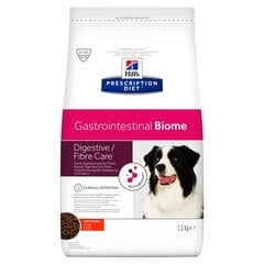 Hill's PD Gastrointestinal Biome pieaugušiem suņiem, 1,5 kg cena un informācija | Sausā barība suņiem | 220.lv