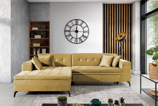 Stūra dīvāns Eltap Solange, dzeltens cena un informācija | Stūra dīvāni | 220.lv
