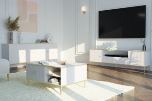TV galdiņš Petra, 180 cm, balts cena un informācija | TV galdiņi | 220.lv