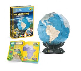3D puzle Cubicfun Scratch Globe цена и информация | Конструкторы и кубики | 220.lv