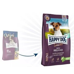 Happy Dog Mini Ireland mazo šķirņu pieaugušiem suņiem ar trusi un lasi, 10 kg цена и информация |  Сухой корм для собак | 220.lv