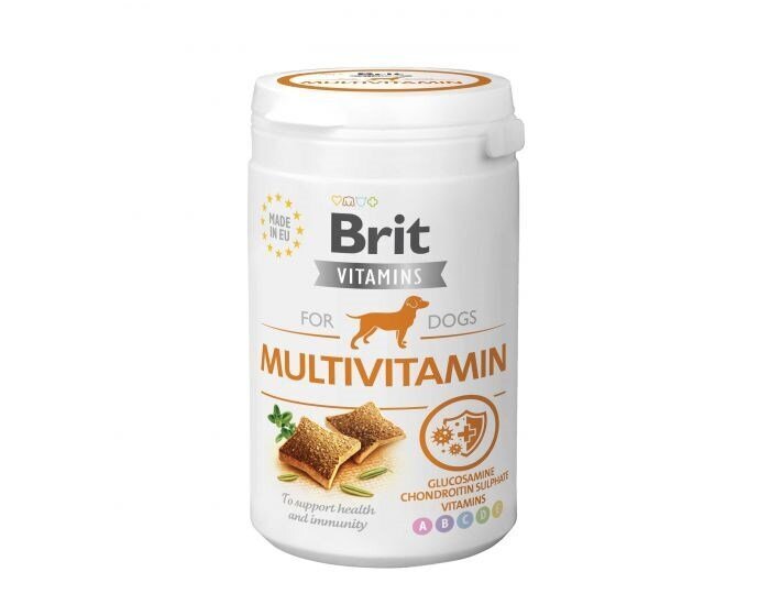 Brit Vitamins Multivitamin papildbarība suņiem ar vitamīniem, 150 g цена и информация | Vitamīni, uztura bagātinātāji, pretparazītu līdzekļi suņiem | 220.lv