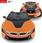 Tālvadības pults mašīna Rastar BMW i8 1:12, oranža цена и информация | Rotaļlietas zēniem | 220.lv