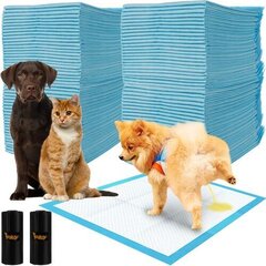 Одноразовые пеленки для собак Purlov, 60 x 60 см, 100 шт. цена и информация | Средства по уходу за животными | 220.lv