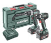 18V komplekts BS 18 L BL + SSW 18 LT 300 BL, 1x2,0Ah+1x5,2Ah, Metabo 685202000&MET cena un informācija | Skrūvgrieži, urbjmašīnas | 220.lv