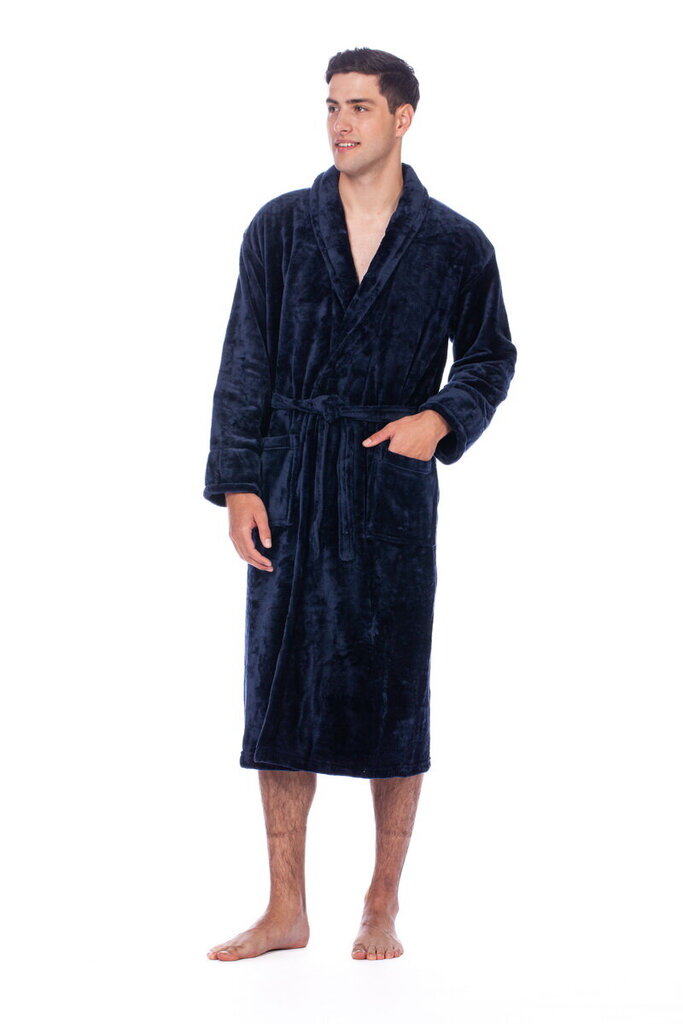 Bambusa šķiedras halāts vīriešiem Elite Bamboo, zils cena un informācija | Vīriešu halāti, pidžamas | 220.lv