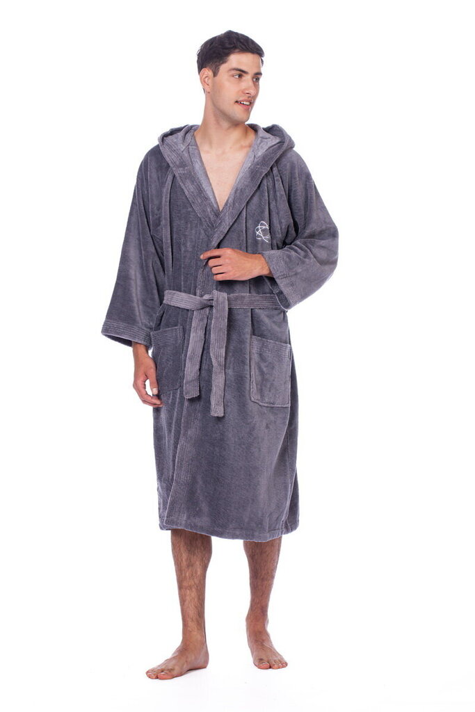 Bambusa šķiedras halāts ar kapuci vīriešiem Elite Bamboo cena un informācija | Vīriešu halāti, pidžamas | 220.lv