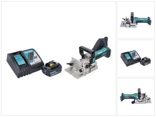 Makita DPJ 180 RM1 bezvadu savienotājs 18 V 100 mm + 1x akumulators 4,0 Ah + lādētājs cena un informācija | Frēzes | 220.lv