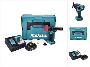 Аккумуляторная шлифовально-полировальная машина Makita Dpv 300 RM1J, 18 В, с аккумулятором и зарядным блоком цена и информация | Шлифовальные машины | 220.lv