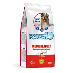 Forza10 Maintenance Medium Adult vidējo sķirņu suņiem ar briedi un kartupeļiem, 2kg cena un informācija | Sausā barība suņiem | 220.lv