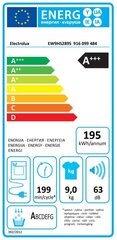 Electrolux EW9HS289S цена и информация | Сушильные машины | 220.lv