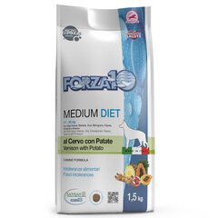 Forza10 Medium Diet для взрослых средних пород, с олениной и картофелем, 1,5 кг цена и информация | Сухой корм для собак | 220.lv