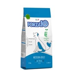Forza10 Medium Uzturēšana pieaugušiem vidēju šķirņu suņiem ar zivīm, 12,5 kg cena un informācija | Sausā barība suņiem | 220.lv