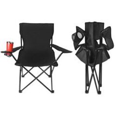 Black fishing chair K8001 цена и информация | Другой туристический инвентарь | 220.lv