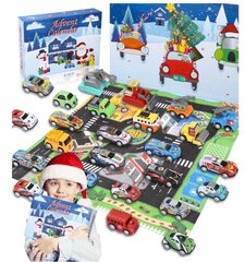 Adventes kalendārs zēniem ar rotaļu automašīnām cena un informācija | Rotaļlietas zēniem | 220.lv