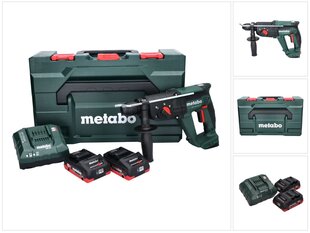 Metabo KH 18 LTX 24 bezvadu kombinētais domkrats 18 V 2.1 J SDS plus + 2x akumulators 4.0 Ah + lādētājs + metaBOX ( 601712800 ) цена и информация | Перфораторы | 220.lv