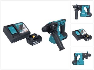 Makita DHR 183 RT1 akumulatora urbjmašīna 18 V 1,7 J SDS plus bezsuku + 1x akumulators 5,0 Ah + lādētājs cena un informācija | Perforatori | 220.lv