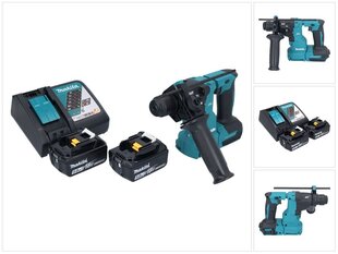 Makita DHR 183 RT akumulatora urbjmašīna 18 V 1,7 J SDS plus bezsuku + 2x 5,0 Ah akumulators + lādētājs cena un informācija | Perforatori | 220.lv