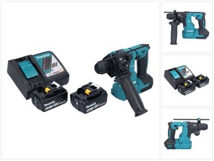 Makita DHR 183 RG1 akumulatora urbjmašīna 18 V 1,7 J SDS plus bezsuku + 1x akumulators 6,0 Ah + lādētājs cena un informācija | Perforatori | 220.lv