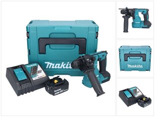 Makita DHR 183 RM1J akumulatora urbjmašīna 18 V 1,7 J SDS plus bezsuku + 1x 4,0 Ah akumulators + lādētājs + Makpac cena un informācija | Perforatori | 220.lv