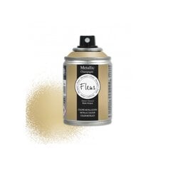 Metāliskā aerosola krāsa Fleur, 100 ml, Champagne cena un informācija | Modelēšanas un zīmēšanas piederumi | 220.lv