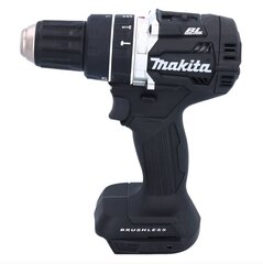 Makita DHP 484 RM1JB akumulatora triecienurbjmašīna 18 V 54 Nm bezsuku melna + 1x 4,0 Ah akumulators + lādētājs + Makpac цена и информация | Шуруповерты, дрели | 220.lv