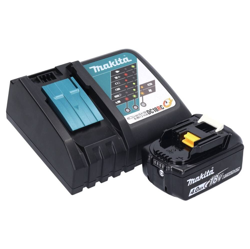 Makita DHP 484 RM1JB akumulatora triecienurbjmašīna 18 V 54 Nm bezsuku melna + 1x 4,0 Ah akumulators + lādētājs + Makpac цена и информация | Skrūvgrieži, urbjmašīnas | 220.lv