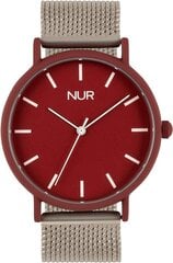 Унисекс часы  Nur, Tangle, красные/серебристые цена и информация | Женские часы | 220.lv