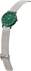 Унисекс часы  Nur, Tangle, зеленые/серебристые цена и информация | Женские часы | 220.lv