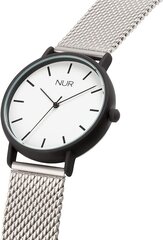 Унисекс часы  Nur, Tangle, черные/серебристые цена и информация | Женские часы | 220.lv