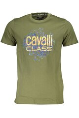 T-krekls vīriešiem Cavalli Class QXT61X-JD060, zaļš cena un informācija | Vīriešu T-krekli | 220.lv