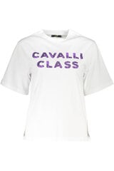 T-krekls sievietēm Cavalli Class, balts цена и информация | Женские футболки | 220.lv