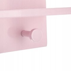 Полка Розовое облачко, 4 крючка цена и информация | Полки для книг и игрушек | 220.lv
