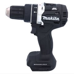 Makita DHP 484 RTB akumulatora triecienurbjmašīna 18 V 54 Nm bezsuku melna + 2x akumulators 5,0 Ah + lādētājs cena un informācija | Skrūvgrieži, urbjmašīnas | 220.lv