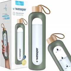 Wessper ActiveMax Crystalline бутылка с силиконовым рукавом 1 л - светло-фиолетовый цена и информация | Бутылки для воды | 220.lv