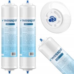 4x Wessper Aqua Crystalline Фильтр для воды для холодильников Samsung, Bosch, Siemens, LG цена и информация | Фильтры для воды | 220.lv