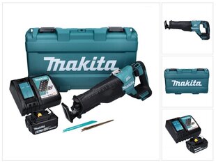 Аккумуляторная линейная пила Makita DJR 187 RM 18 В, с аккумулятором и блоком для зарядки цена и информация | Пилы, циркулярные станки | 220.lv