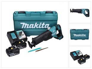 Аккумуляторная линейная пила Makita DJR 187 RM 18 В, с аккумулятором и блоком для зарядки цена и информация | Пилы, циркулярные станки | 220.lv