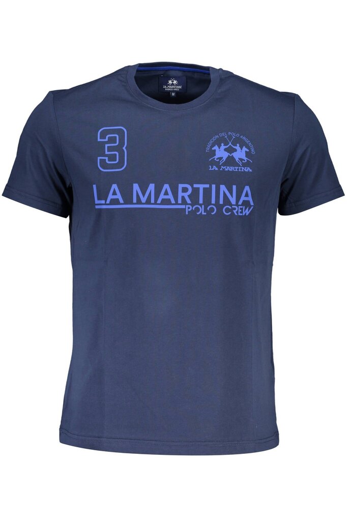 T-krekls vīriešiem La Martina XMR310-JS206, zils cena un informācija | Vīriešu T-krekli | 220.lv