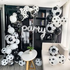 Rotājumu komplekts, dzimšanas dienas baloni zēnam, futbols, 65 gab. цена и информация | Шарики | 220.lv