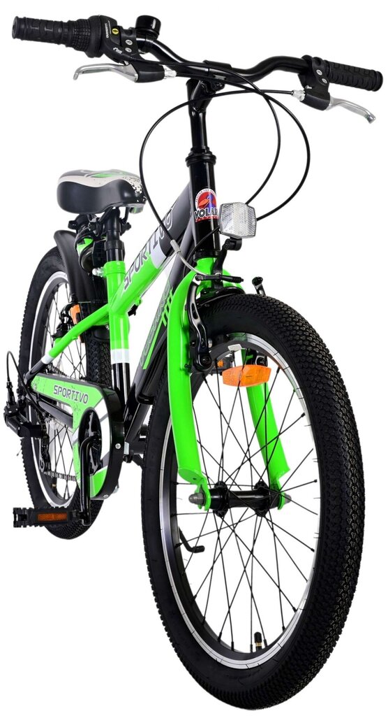 Pilsētas velosipēds Volare Sportivo, 20 collas, 7 ātrumi, zaļš cena un informācija | Velosipēdi | 220.lv