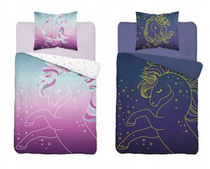 Bērnu gultas veļas komplekts Unicorn, 140x200, 2 daļas цена и информация | Детское постельное бельё | 220.lv