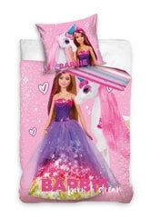Bērnu gultas veļas komplekts Barbie 160x200, 2 daļas цена и информация | Детское постельное бельё | 220.lv