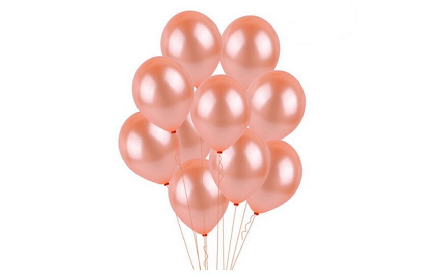 Balonu virtene, 63 baloni, rozā zelts цена и информация | Baloni | 220.lv