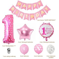 Набор воздушных шаров из розового золота, буквы дня рождения 8866 цена и информация | Шары | 220.lv