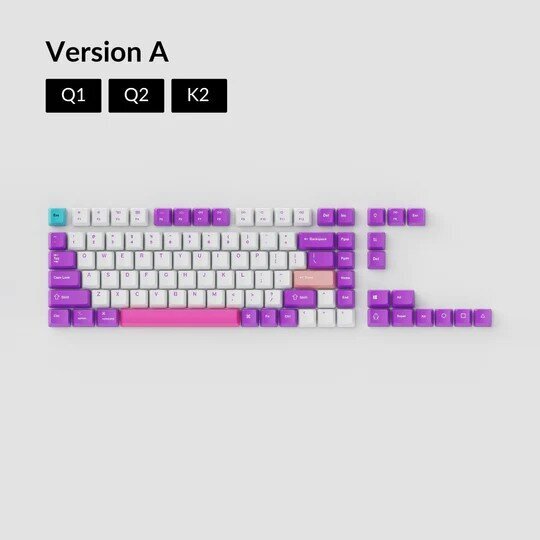 Keychron Keycap Full Set OEM Dye-Sub PBT, Unicorn cena un informācija | Klaviatūras | 220.lv