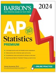 AP Statistics Premium, 2024: 9 Practice Tests plus Comprehensive Review plus Online Practice cena un informācija | Ekonomikas grāmatas | 220.lv