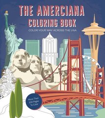 Americana Coloring Book: Color Your Way Across the U.S.A. цена и информация | Путеводители, путешествия | 220.lv