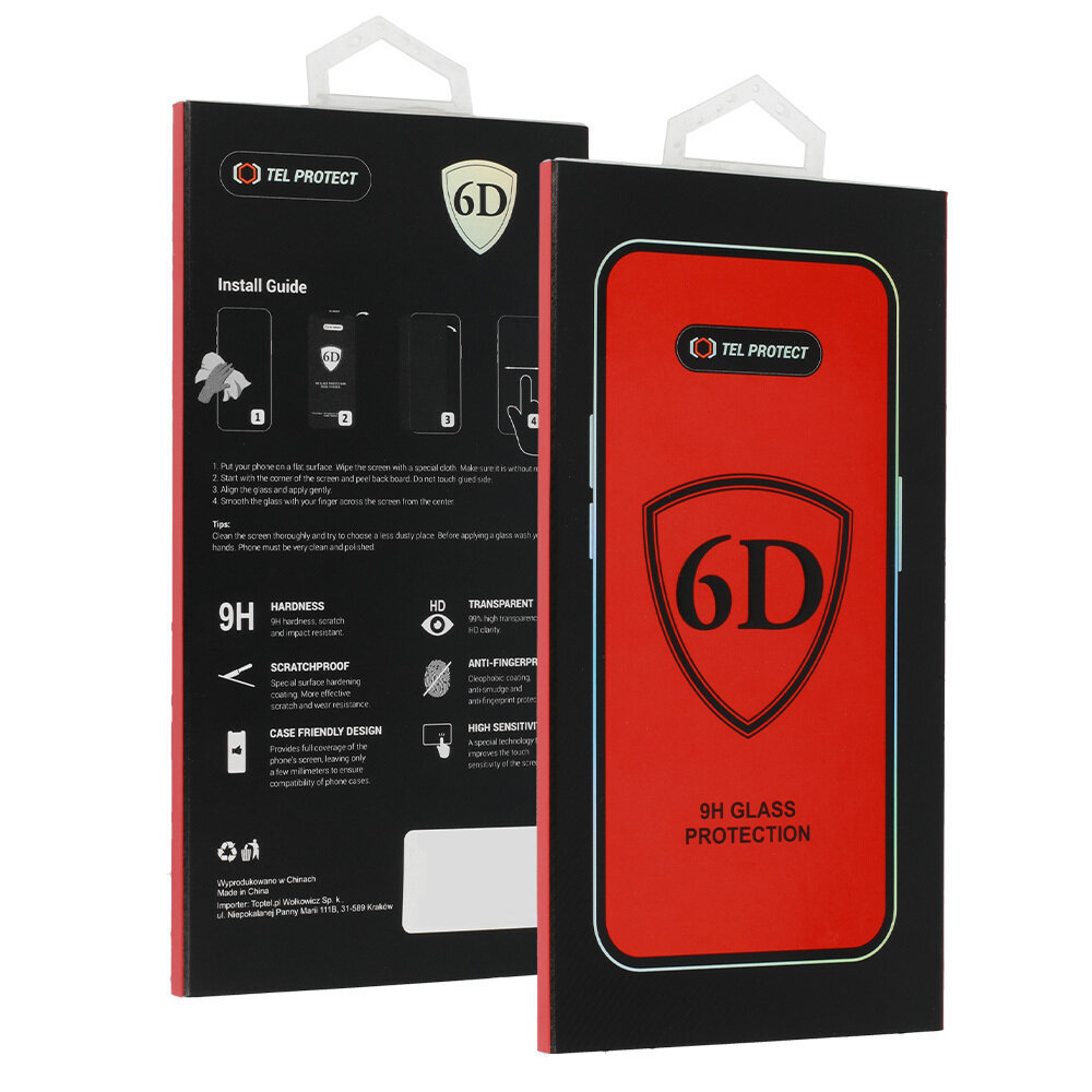 Full Glue 6D - iPhone 15 Pro цена и информация | Ekrāna aizsargstikli | 220.lv