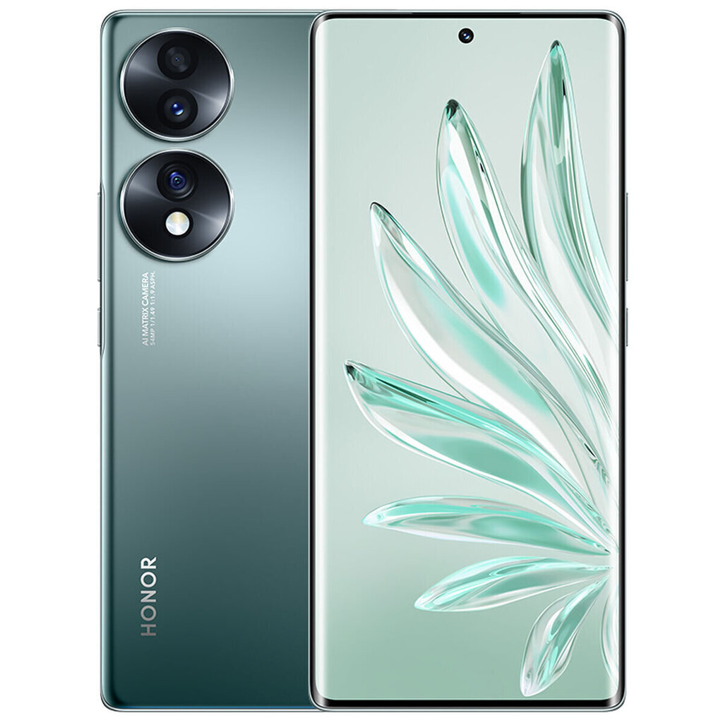 Honor 70 Dual SIM 8/256GB Emerald Green цена и информация | Mobilie telefoni | 220.lv